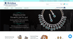 Desktop Screenshot of krishnapearls.com